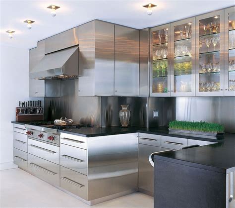 utilitarian metal kitchen house|stainless steel kitchen interior.